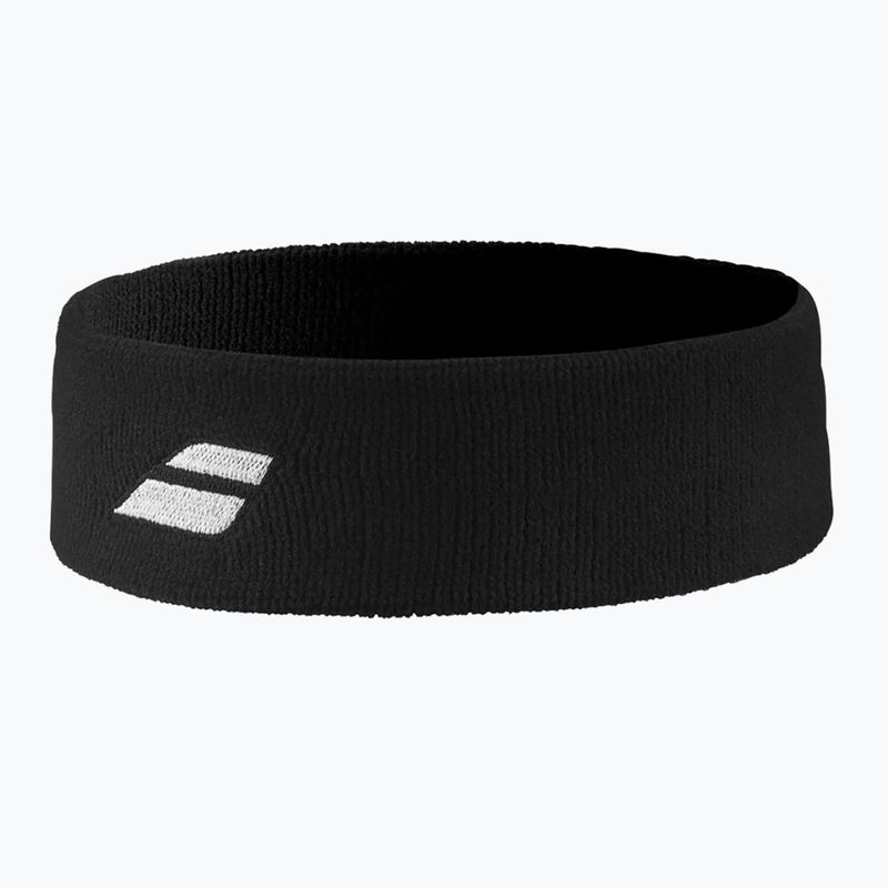 Frotka na głowę Babolat Logo Headband black/black