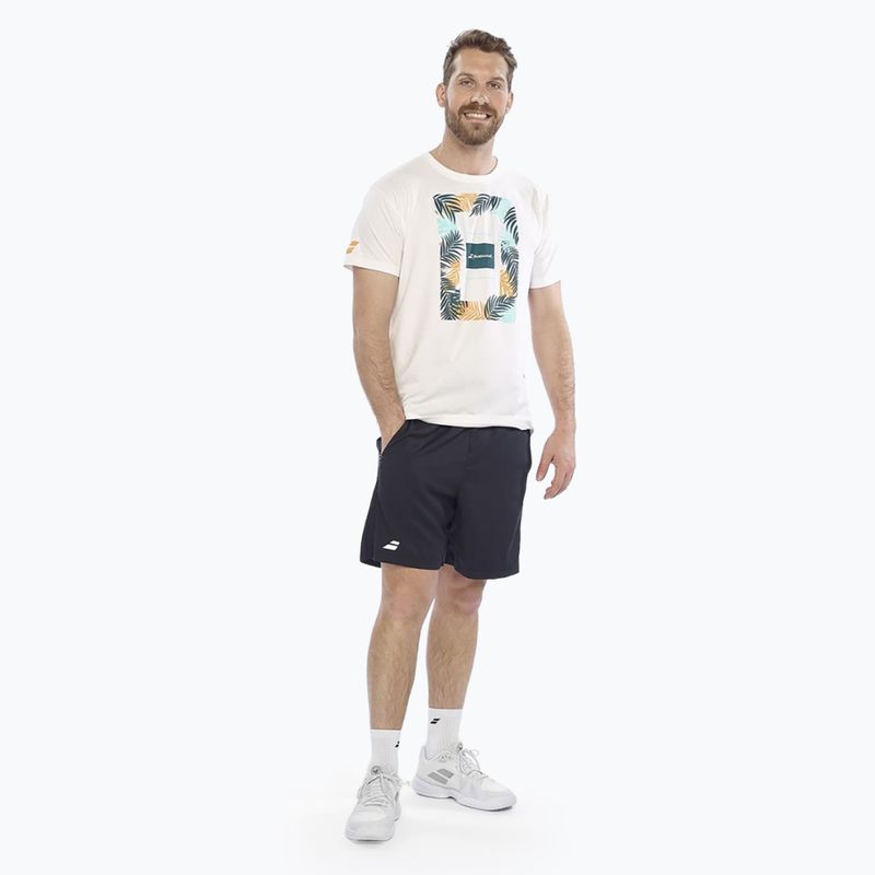 Koszulka męska Babolat Exercise Message 1000 white/white 2