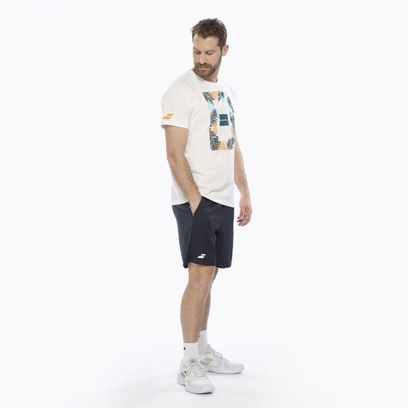 Koszulka męska Babolat Exercise Message 1000 white/white 4