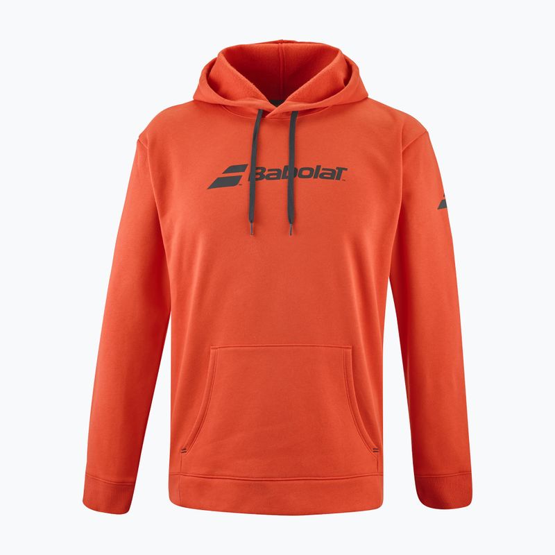 Bluza tenisowa męska Babolat Exercise Hood Sweat fiesta red