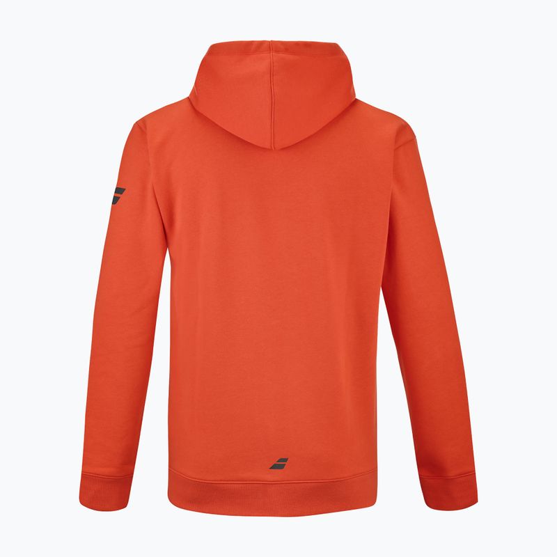 Bluza tenisowa męska Babolat Exercise Hood Sweat fiesta red 2