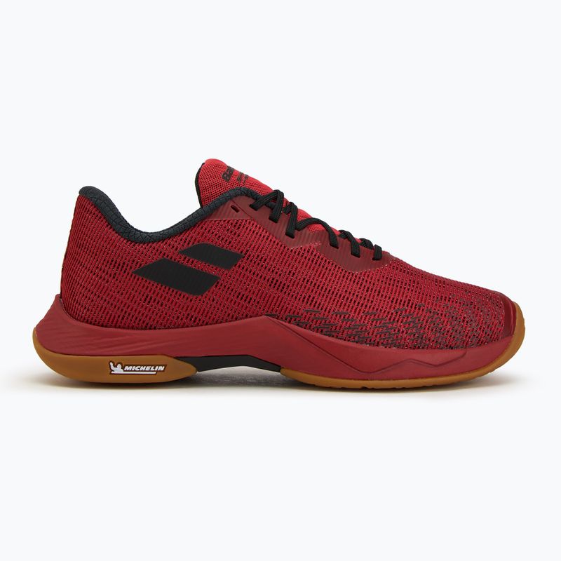 Buty do badmintona męskie Babolat Shadow Spirit 2 black/ poppy red 2