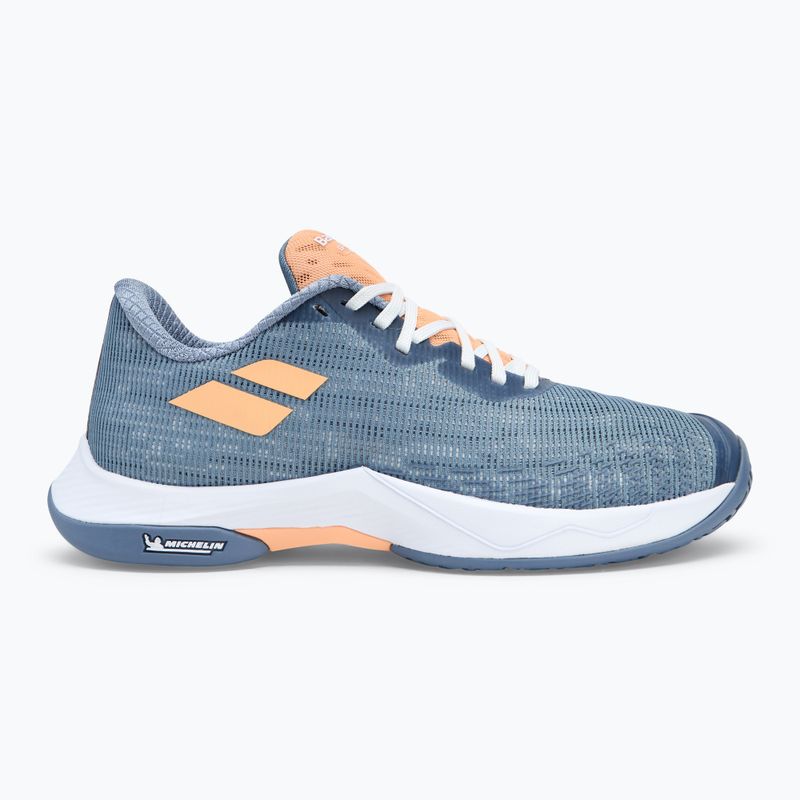 Buty do badmintona damskie Babolat Shadow Spirit 2 W grey/coral 2