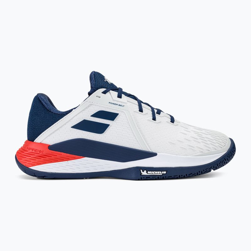Buty do tenisa męskie Babolat Propulse Fury 3 All Court white/estate blue 30S24208 2