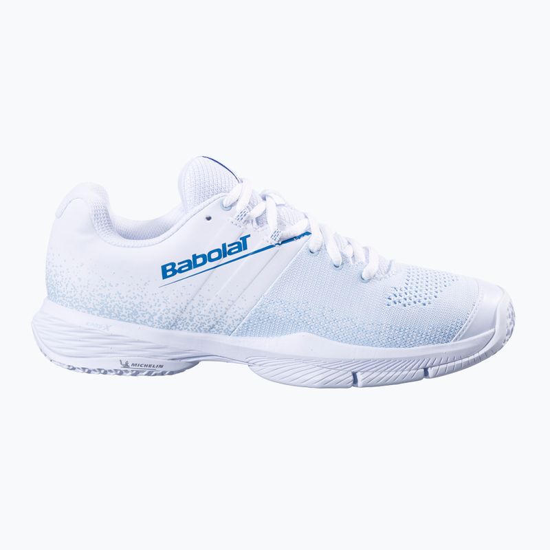 Buty do padla damskie Babolat Sensa W white/ cool blue 2