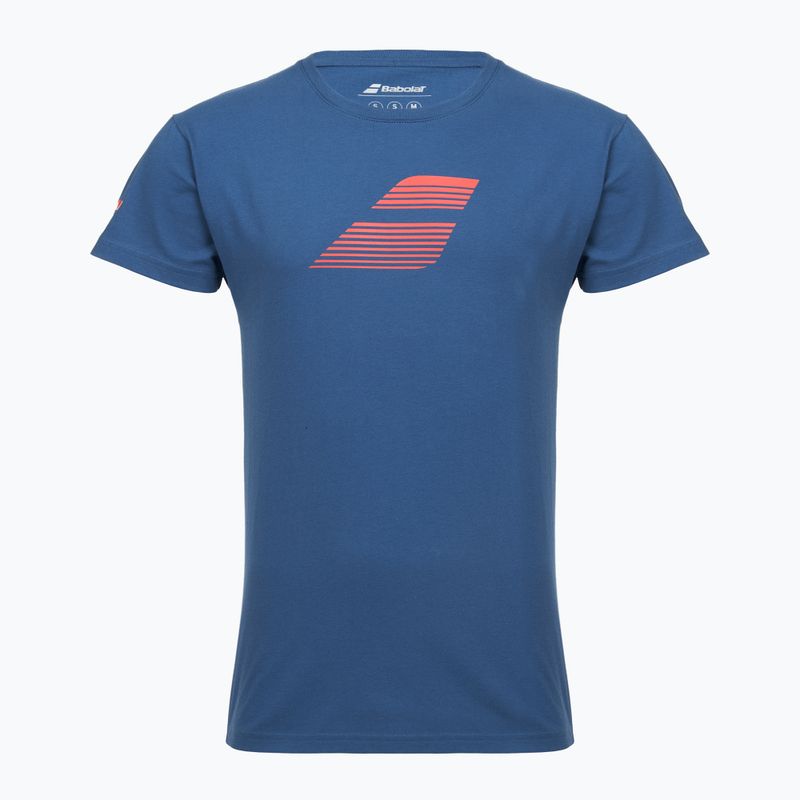 Koszulka męska Babolat Exercise Big Flag dark blue
