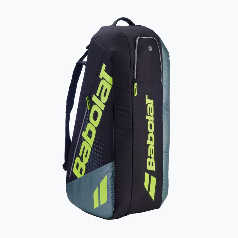 Torba tenisowa Babolat RH X6 Pure Aero 60 l metallic grey/black/fluo yellow 2