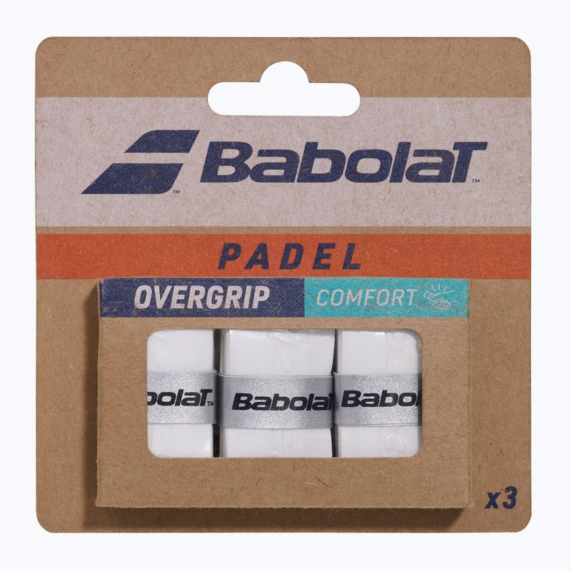 Owijki do padla Babolat Comfort Padel 3 pack white 3