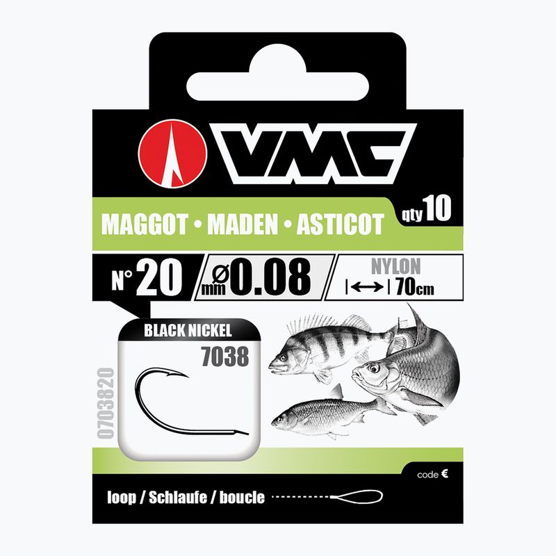 Przypon do metody VMC Maggot 70 cm 10 szt.