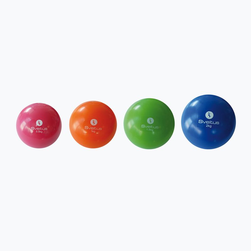 Piłka lekarska Sveltus Weighted 0,5 kg red 2