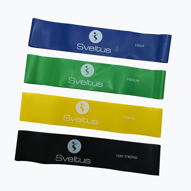 Zestaw gum oporowych 4 szt. Sveltus Aerobic Latex Bands kolorowy 0556