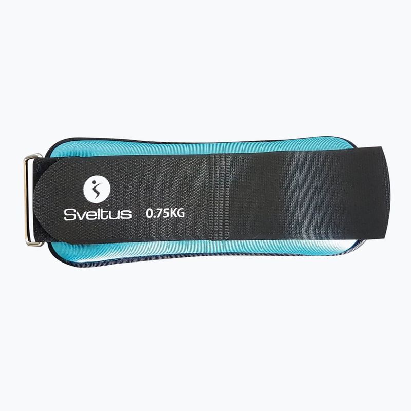 Obciążniki na kostki i nadgarstki Sveltus Weighted Cuff 2 x 0,75 kg blue sky 2