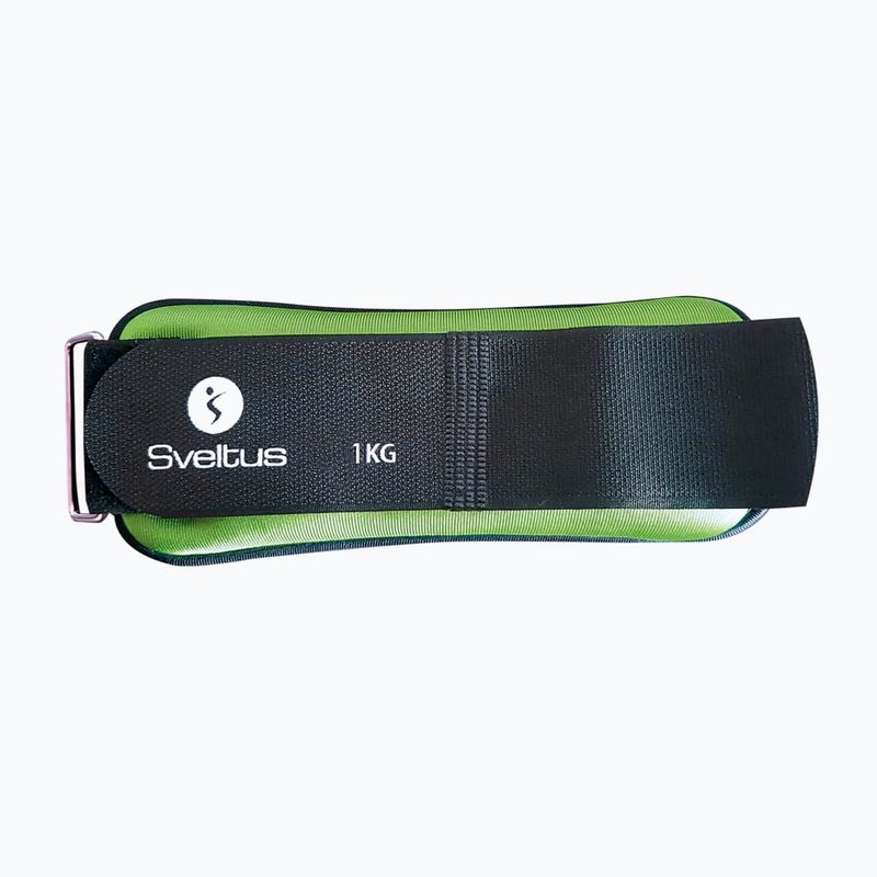 Obciążniki na kostki i nadgarstki Sveltus Weighted Cuff 2 x 1 kg green 2