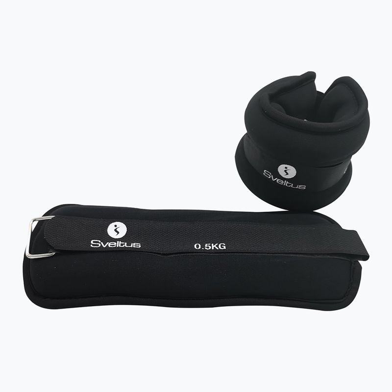 Obciążniki na kostki Sveltus Neoprene Weighted Cuff 2 x 0,5 kg black 2