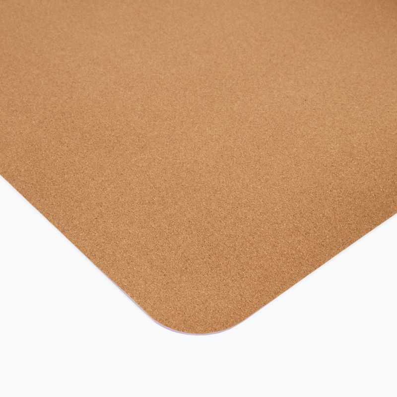 Mata do ćwiczeń Sveltus Cork Yoga natural/ lilac 4