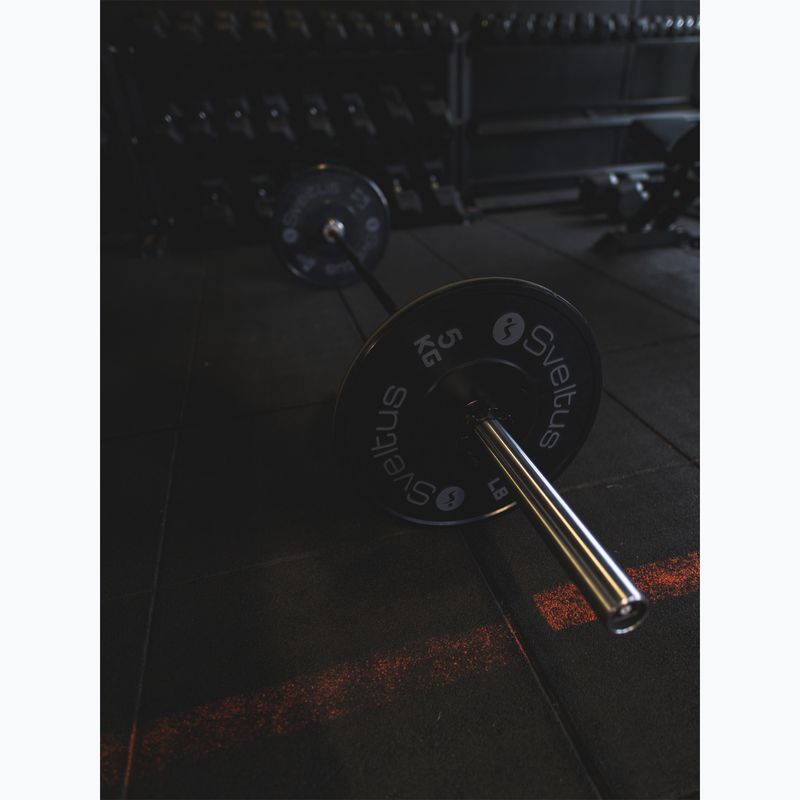 Obciążenie bumperowe olimpijskie Sveltus Training Olympic Disc 5 kg black 2