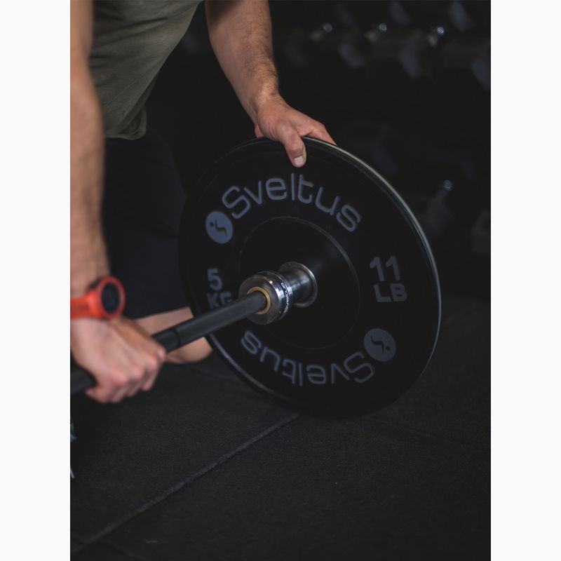 Obciążenie bumperowe olimpijskie Sveltus Training Olympic Disc 5 kg black 3