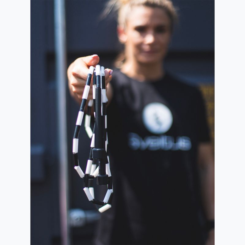 Skakanka treningowa Sveltus Crossovers 213 cm black/white 2