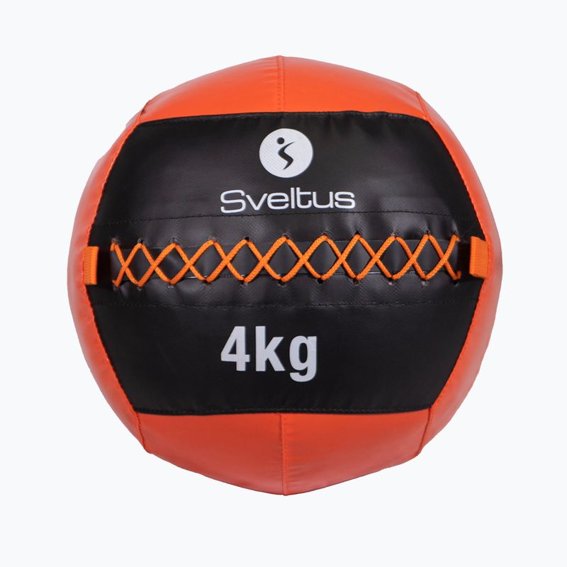 Piłka lekarska Sveltus Wall Ball 4 kg black/red