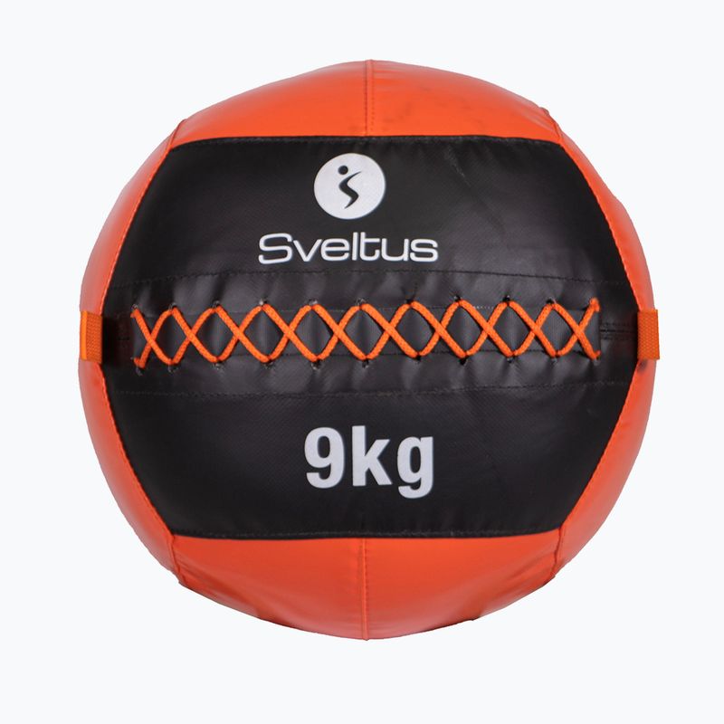 Piłka lekarska Sveltus Wall Ball 9 kg black/red