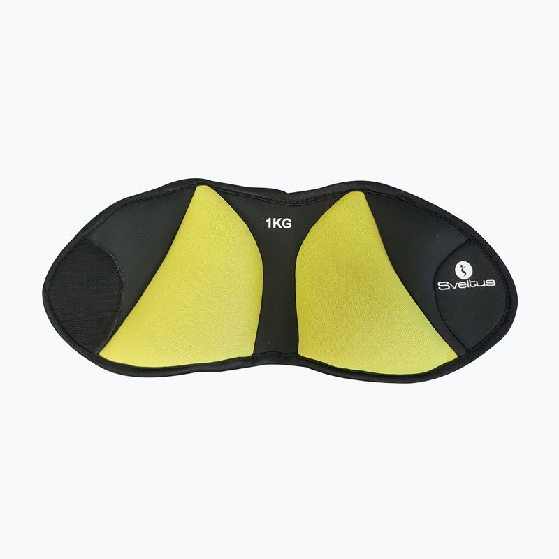 Obciążniki na kostki Sveltus 1 kg 2 szt. yellow/black 2