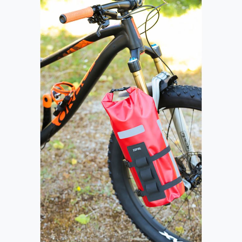 Torba rowerowa na widelec Zefal Z Adventure Fork Pack & Holder red 4