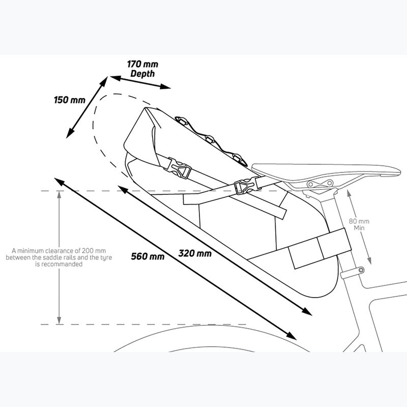 Torba rowerowa pod siodło Zefal Z Adventure R11 black/red 8