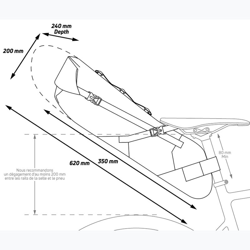 Torba rowerowa pod siodło Zefal Z Adventure R17 black/red 13