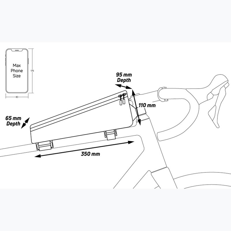 Torba rowerowa na ramę Zefal Console Pack T3 black 2