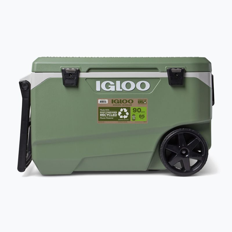 Lodówka turystyczna Igloo Ecocool Latitude 90 Roller 85 l vintage green 2