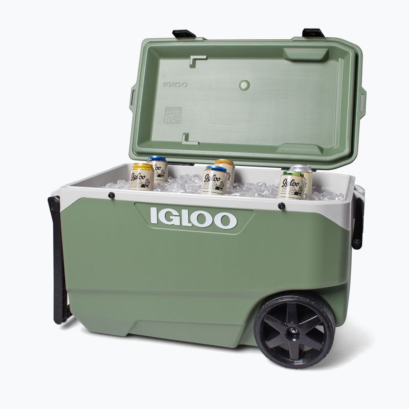 Lodówka turystyczna Igloo Ecocool Latitude 90 Roller 85 l vintage green 8