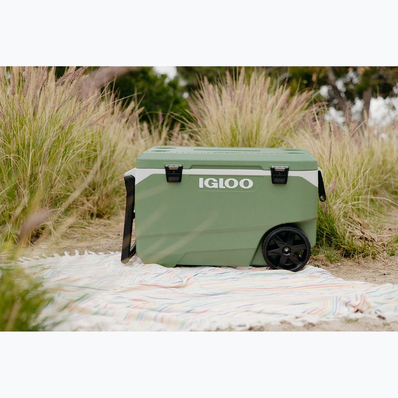 Lodówka turystyczna Igloo Ecocool Latitude 90 Roller 85 l vintage green 9