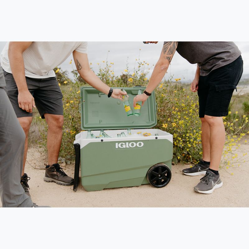 Lodówka turystyczna Igloo Ecocool Latitude 90 Roller 85 l vintage green 11