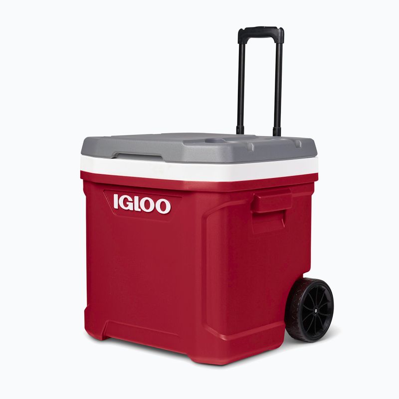 Lodówka turystyczna Igloo Latitude 60 Roller 56 l industrial red/meteorite 4