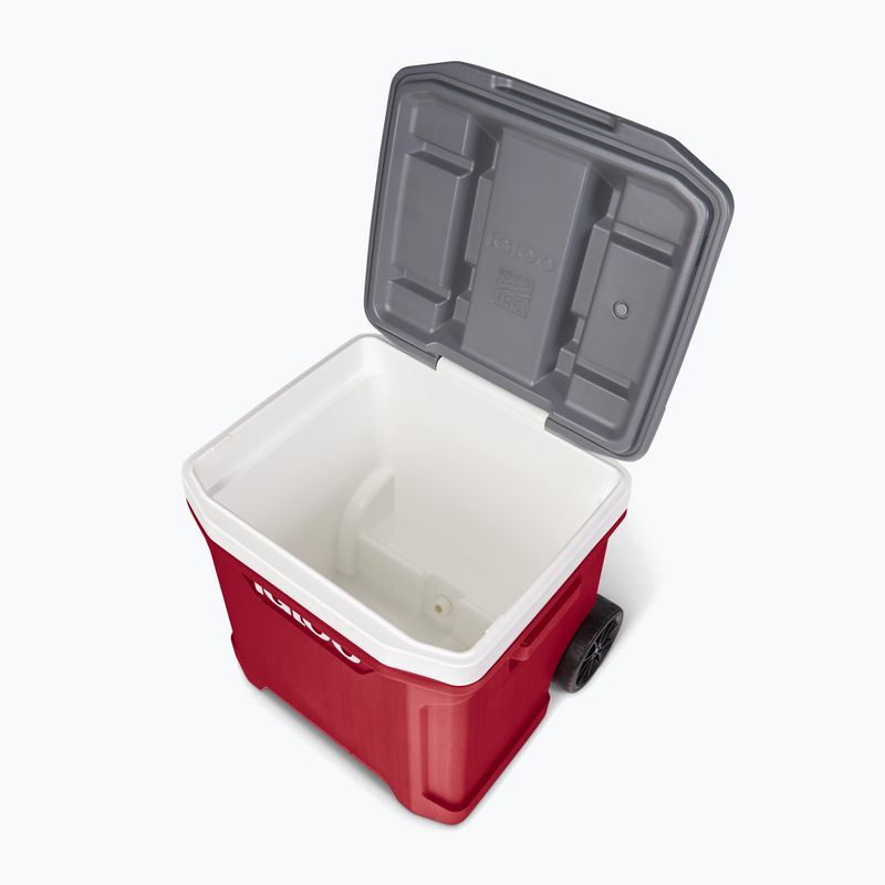 Lodówka turystyczna Igloo Latitude 60 Roller 56 l industrial red/meteorite 13