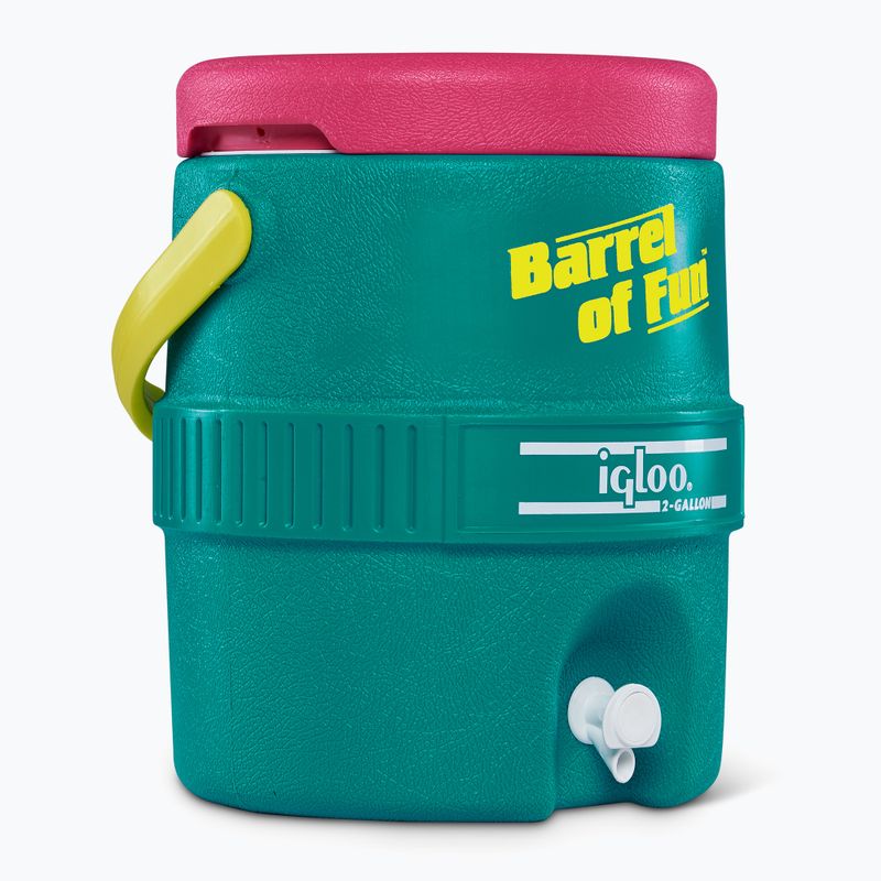 Zbiornik na wodę Igloo Retro Barrel Of Fun 2 Gallon 7,6 l dark jade/bold magenta/livewire yellow 2