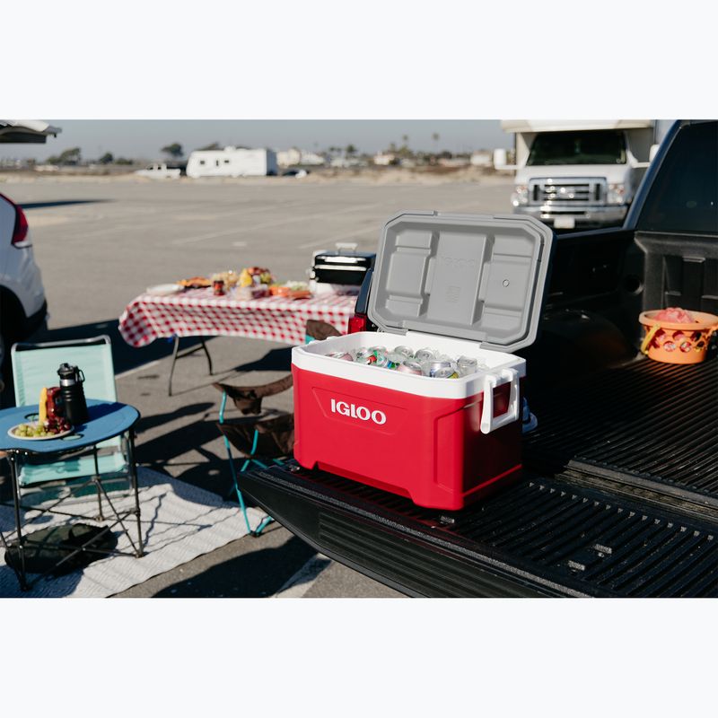 Lodówka turystyczna Igloo Latitude 52 49 l industrial red/meteorite 9