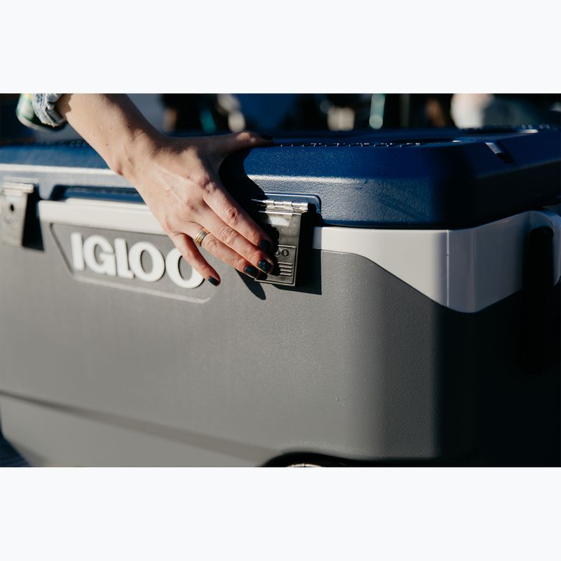 Lodówka turystyczna Igloo Maxcold Latitude 90 Roller 85 l carbonite/aegean sean 14