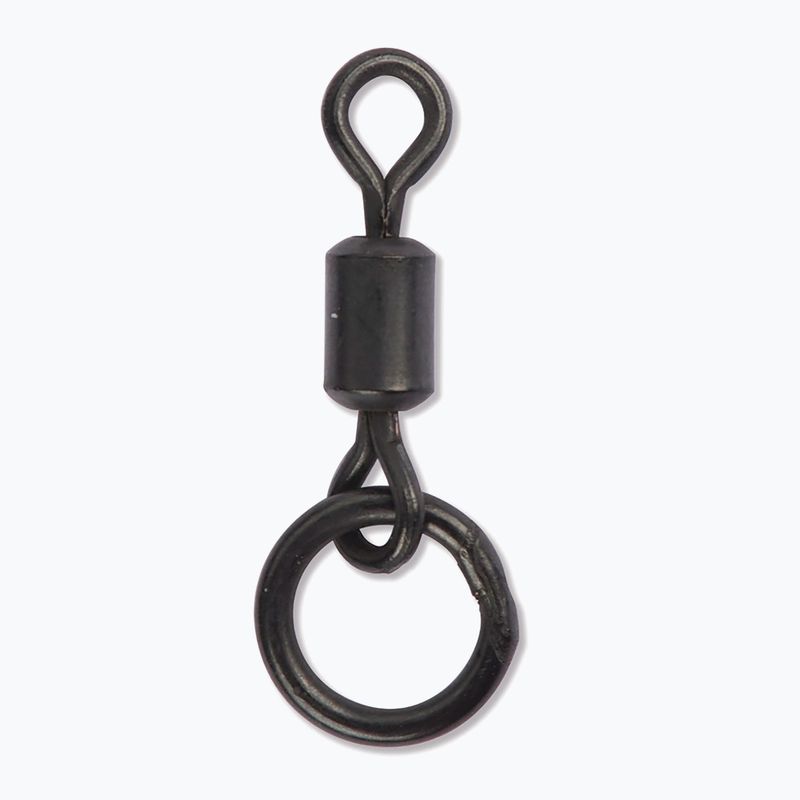 Krętlik karpiowy Carp Spirit Rolling Swivel + Ring czarny ACS290006