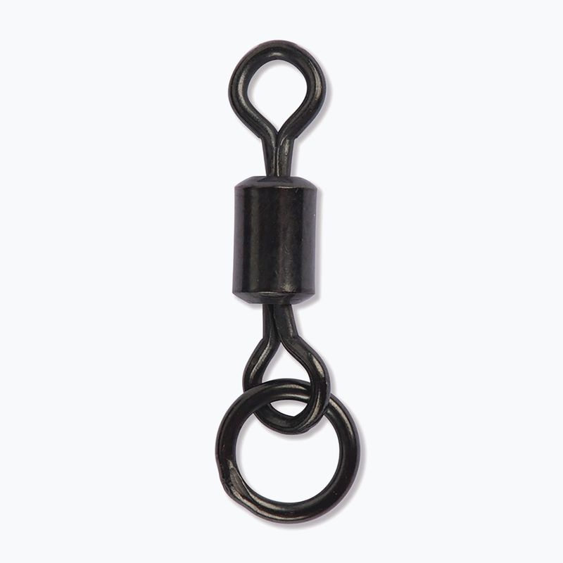 Krętlik karpiowy Carp Spirit Rolling Swivel + Ring czarny ACS290006 2