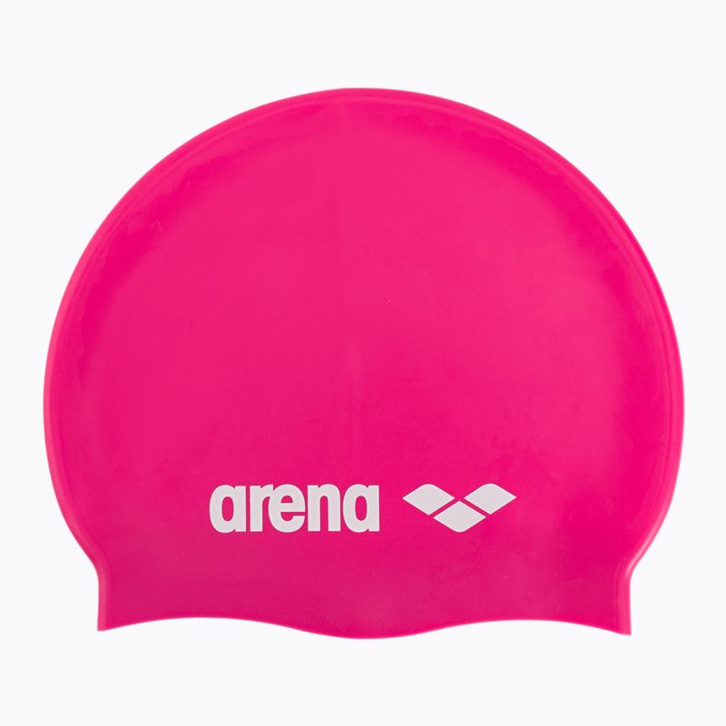 Czepek pływacki arena Classic Silicone fuchsia/white