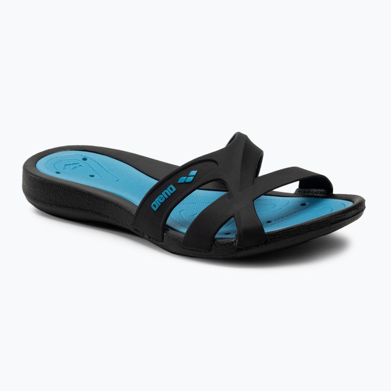 Klapki damskie arena Athena Hook black/turquoise