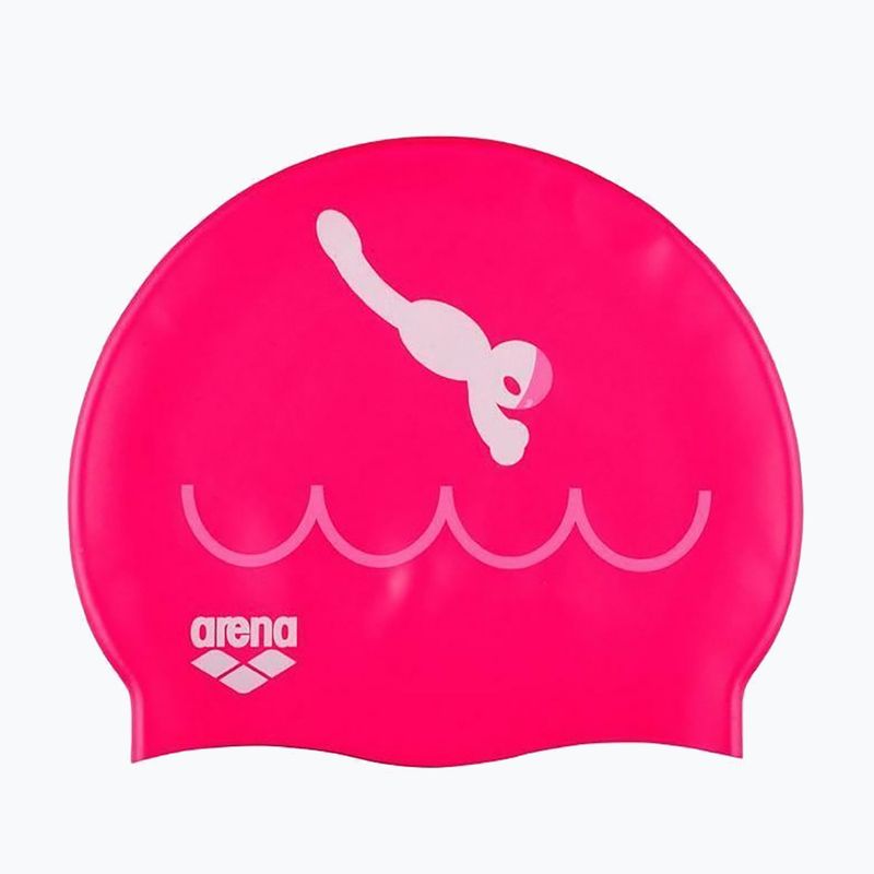 Czepek pływacki dziecięcy arena Kun Cap dive/fuchsia 2