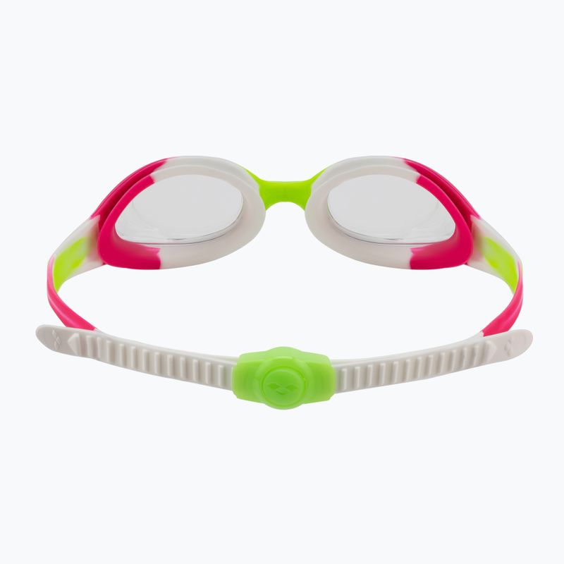 Okulary do pływania dziecięce arena Spider lime fuchsia/white clear 5