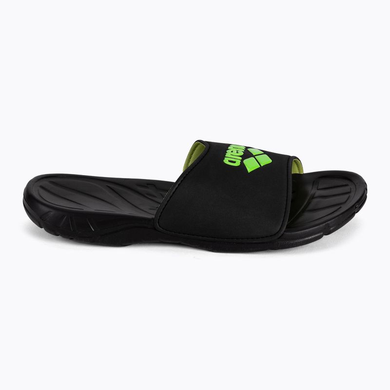 Klapki męskie arena Spice Hook black acid/lime 2