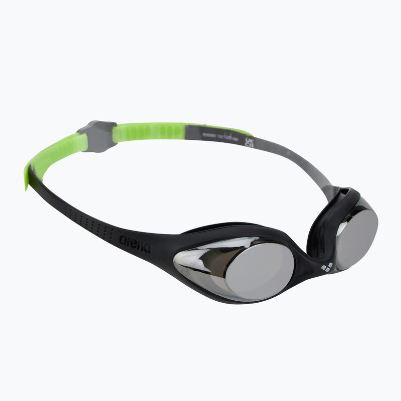 Okulary do pływania dziecięce arena Spider JR Mirror black/silver/green