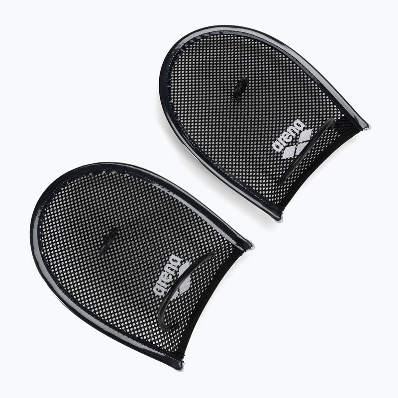 Wiosełka do pływania arena Flex Paddles black/silver