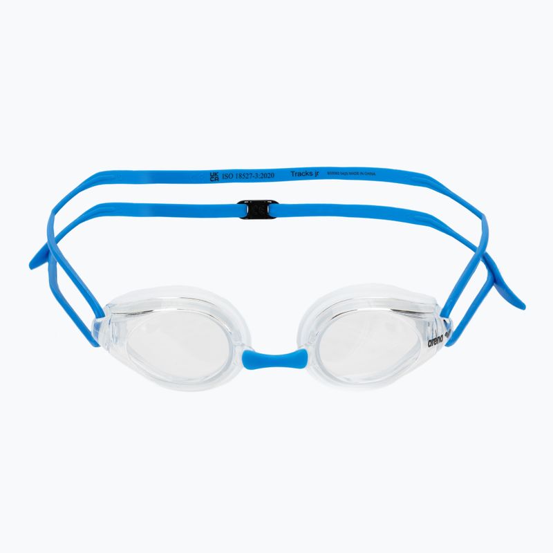 Okulary do pływania dziecięce arena Tracks JR clear/clear/light blue 2