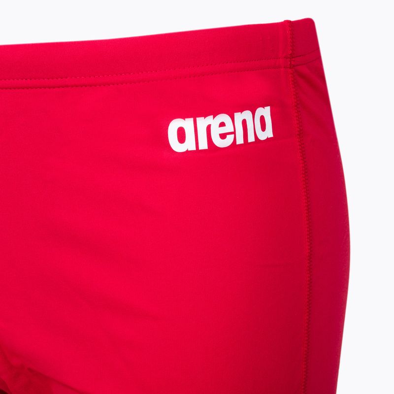 Bokserki pływackie męskie arena Solid Short red/white 3