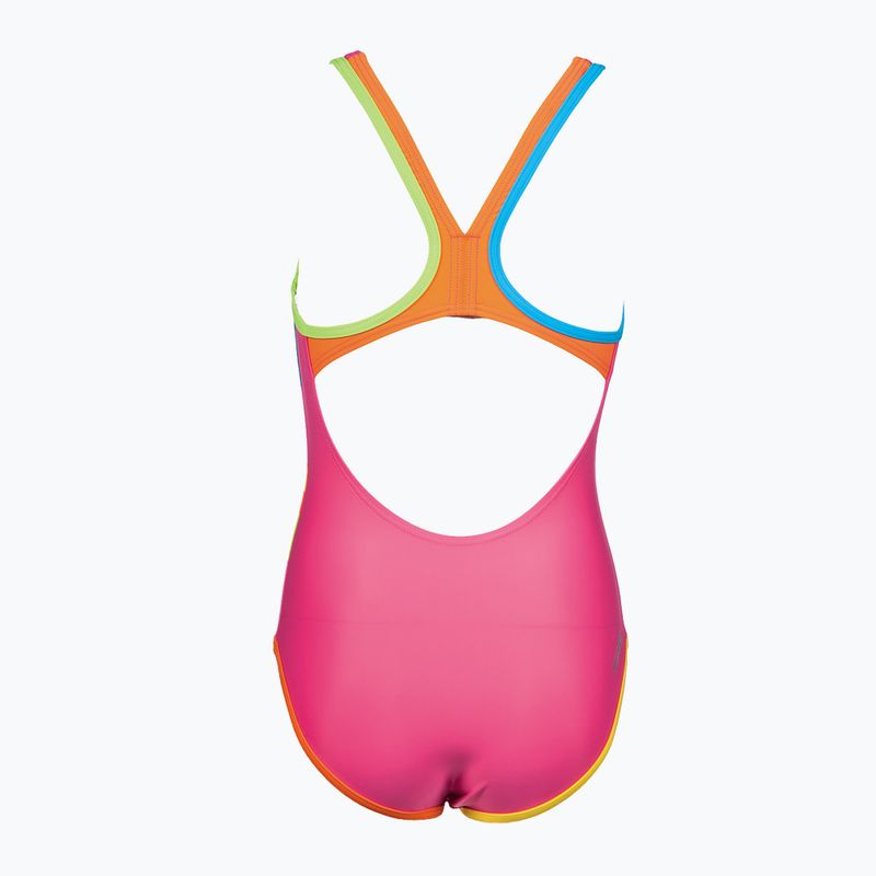 Strój pływacki jednoczęściowy dziecięcy arena Patch One Piece L fresia rose/multi 7